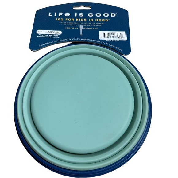 NWT Life Is Good‎ Travel Collapsable Bowl - Picture 2 of 3